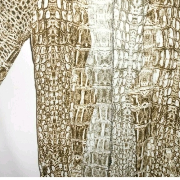 One Teaspoon Jacket Small Crocodile Print Rayon - Picture 5 of 7